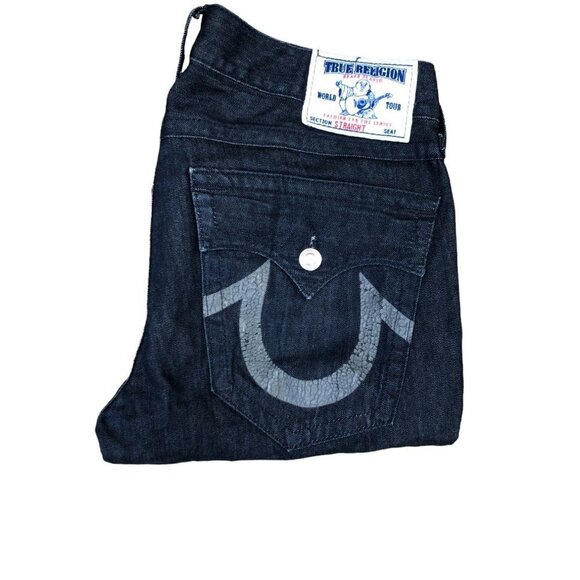 Vintage True Religion Jeans Size 34 STRAIGHT - Picture 2 of 5